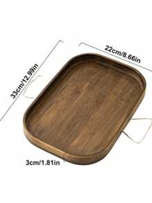 Multipurpose Bamboo Sofa Tray, Remote Control & Snack Holder, Beverage Placement & Storage Plate, Bamboo Household Storage Tray