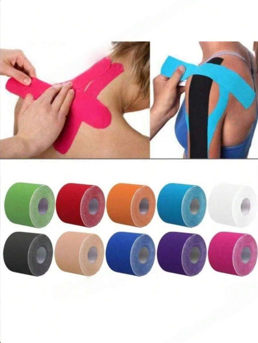 2pcsKinesiology Tape Athletic Elastoplast Sport Recovery Strapping Gym Muscle Bandage - Multicolor - View 1
