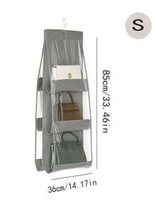 1pc, 8 túi treo túi xách tổ chức kệ treo trong suốt túi lưu trữ bộ sưu tập túi ví túi tủ quần áo tủ quần áo tiết kiệm không gian tổ chức - Nhiều màu - Xem 6