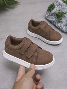 1 Đôi giày thể thao đế bằng chống trượt thoải mái, thoáng khí, phù hợp cho cả nam và nữ, thích hợp cho hoạt động ngoài trời trong mọi mùa, dành cho trẻ em và người lớn - màu nâu - Xem 5