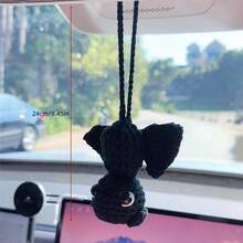Accessoire de décoration à suspendre au rétroviseur de voiture, en crochet en forme de chauve-souris gothique. Pour une décoration esthétique de l'intérieur de votre voiture pour femmes et hommes. Pendentif d'ornement pour rétroviseur d'Halloween. - Batte - Voir 5