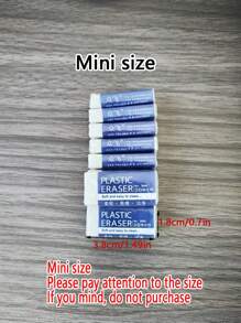 10/6包迷你学校办公铅笔橡皮擦白色绘图橡皮擦美术橡皮擦适合儿童日常使用可清洗不伤纸