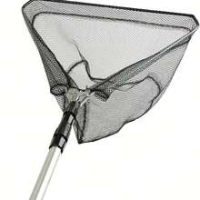 1pc Telescoping Aluminum Fishing Landing Net - Ideal For Freshwater And Saltwater Fishing, Lightweight And Durable