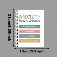 45-Page A5 Anxiety Workbook For Adults & Teens: Interactive Self-Reflection & Cognitive-Behavioral Therapeutic Exercises, Relax & Mental Health Tools With Worksheets For Anxiety, Depression, OCD - Therapeutic Self-Paced Learning, Anxiety Disorders, Adult Mental Health, Vibrant Illustrations, Durable Covers