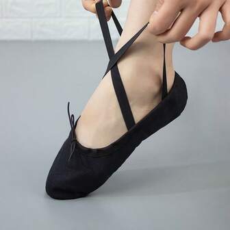 Unisex Basic Versatile Split Sole Ballet Slippers With Drawstring – Ideal For Ballet, Modern Dance, Jazz, Lyrical, Contemporary, Latin, Ballroom, Oriental Dance, Yoga, Pilates, And Fitness Workouts