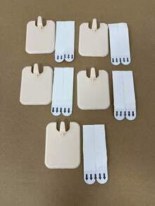 1/3/5 件无钻石粘性墙钩，乳白色，耐用且易于安装，适用于家居装饰和存储，现代塑料挂钩，用于悬挂照片、相框和整理，相框挂钩，现代挂钩，安全安装，用于悬挂墙壁物品的挂钩，实用挂钩