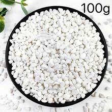 Weiße dekorative Steine, matte Kiesel, Felsen für Pflanzen im Innenbereich, natürliche weiße Flusssteine, Vasen-Füllsteine, Kies, kleine Felsen, Aquarium-Kies, Sukkulenten-Felsen (0,5-0,9 cm). Die Steine haben eine asymmetrische Form.