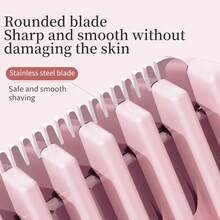 二合一女士电动修剪器 - 全身修容比基尼线/腋下/唇部/鼻毛修剪器，USB充电，无痛温和 | 便携旅行设计，女士脱毛器，鼻毛修剪器，腋毛修剪器，小巧设计，操作顺畅，结构耐用，美容和个人护理必备 - 彩色 - 查看 7