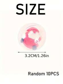 1 pieza Bola cápsula transparente con Papá Noel y reno en miniatura, decoración navideña y regalo de fiesta