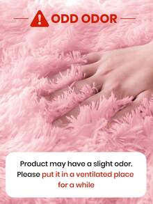 1pc Rug, Area Rug, Living Room Rug, Bedroom Rug, Room Decor, Solid Color Soft Modern Indoor Large Shaggy Rug For Bedroom Living Room Dorm Room, Fall Decor, New Year Winter Warm Decor, Halloween Gifts, Bedroom Decor, Christmas Decoration, Home Decorative Non-Slip Plush Fluffy Area Rugs Girl Pink Comfy Floor Carpet - 彩色 - 查看 6