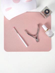 Alfombrilla de escritorio para manicura de color rosa coral, impermeable, resistente a las manchas, duradera, con almohadilla para el reposabrazos, plegable, adecuada para reposabrazos de manicura, alfombrilla para el cuidado de las uñas, alfombrilla de escritorio para manicura, toalla multiusos para belleza, tatuaje, dental y quirúrgica, herramientas de manicura impermeables