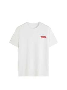 Summer New Minimalist Fashion Funny Racing Car Print Casual Round Neck White Short Sleeve T-Shirt, Versatile And Suitable For Women