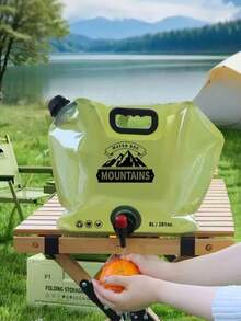 Water Storage Bag | Flexible Water Bottle 8L | Leak-Proof Storage Bag With Adjustable Tap Outdoor Hydration System For Hiking Travel Cycling Backpack Car Sports Fishing Picnic - Multicolor - View 7