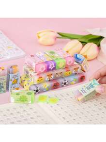 5块橡皮擦, 橡皮球, 创意可爱橡皮擦, 创意卡通, 不易沾污, 文具, 学校, 学校用品, 橡皮擦, 学校文具用品, - 彩色 - 查看 8