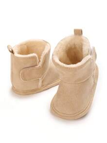 冬季新款婴儿鞋0-1岁幼儿软底雪地靴 - 杏色 - 查看 6