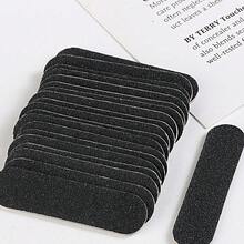 20-Pack Portable Nail Cleaning Kit, Black Double Sided Mini Nail File And Cuticle Stick Manicure Supplies Pedicure Tools Nail Supplies,Nail Supplies,Nail Tools,Nail Art Tools,Back To School,Nails,Nail Tools For Press On Nails - 黑色 - 查看 4