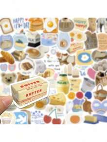 63 Adesivos Fofos de Desenho Animado, Adequados para Malas, Garrafas de Água, Capas de Telefone Celular, Laptops, Skates, Decorações de Halloween