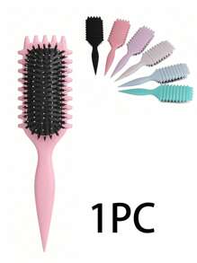 通风卷发梳，适用于卷发、波浪发和卷曲发 - 气流空心设计，可快速干燥并增强卷发，防毛躁顺发梳，干湿两用，轻巧无拉力梳，适合儿童、青少年和小女孩，非常适合旅行、居家、沙龙 - 彩色 - 查看 29