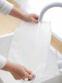 10/5pcs Fabric Strainer Mesh Bag, Modern White Multifunction Mesh Bag Kitchen,Kitchen Strainer Set With Fine Mesh, Essential Kitchen Tools & Kitchen Accessories, A Must-Have Kitchen Tools Home Chefs, Space-Saving Storage Kitchen Organizers,Kitchen Gifts Idea - White - View 3