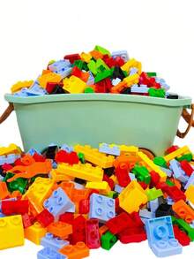 500pcs Large Particle Changeable Creative Building Blocks Toy Set, Develops Children's Thinking And Creativity