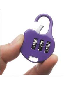 Kit Of 2 Colorful Padlocks With 3-Digit Numeric Password – Portable And  Padlock For Travel Suitcase/Closet/Backpack/Bag And Luggage - Masculine - View 5