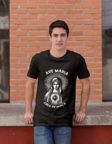 Our Lady Shirt 100% Cotton New Full - Black - View 2