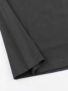 夏季新款简约时尚趣味赛车印花休闲圆领白色短袖T恤百搭适合女性 - 深灰色 - 查看 6