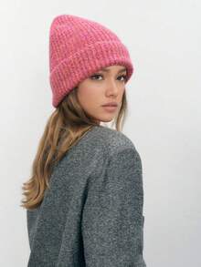 1 szt./zestaw: szalik i czapka dzianinowa w stylu vintage, w kolorowe gradienty, ciepły i wiatroszczelny, idealny na zewnątrz, do codziennych dojazdów, jesień/zima