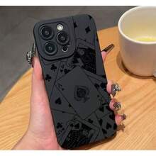 Funda para teléfono con diseño de naipe, compatible con X/Xs Xsmax 11 12 13 14 15 16 - Multicolor 6 - Ver 3