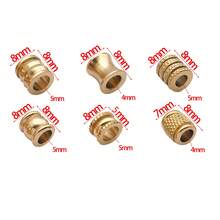 10pcs Flat Round Textured Spacer Beads Stainless Steel Loose Beads Metal Stripe Tube Beads Spacer Beads For DIY Bracelets Necklaces Jewelry Making Findings