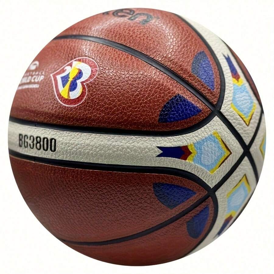 1 个耐用的 7 号篮球,BG3800,PU 材质,纹理表面,增强抓地力,室内/室外训练和比赛用球,篮球配件 - 彩色 - 查看 1