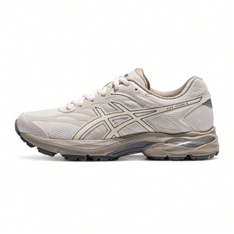 ASICS 女款 GEL-FLUX 4 缓震回弹耐久跑鞋 1012B638-021 米色 - 米色 - 查看 1
