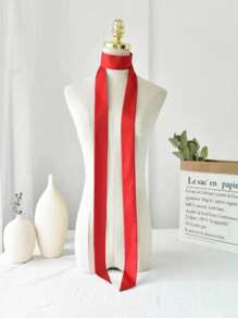 1 件纯色休闲简约奢华经典时尚百搭春夏新款头带/腰带，适合日常佩戴、旅行、拍照、派对、女士围巾 - 純色小絲巾 - 查看 17