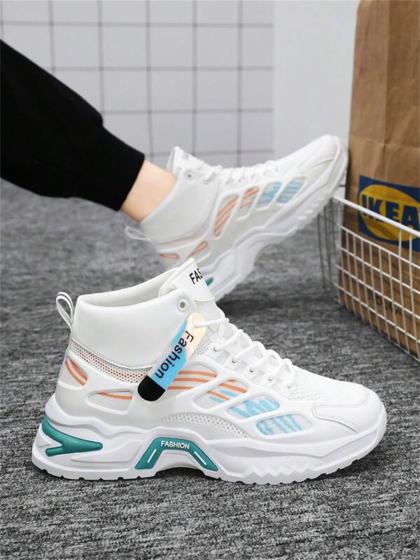 Tênis masculinos multifuncionais de cano alto, calçados casuais para estudantes, calçados confortáveis e baixos para atividades ao ar livre