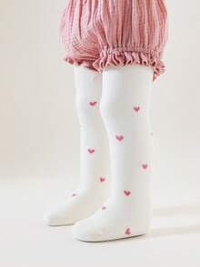 3 Pairs Baby Girls Tight Knit Leggings, Tights, Warm & Soft, Autumn/Winter - Multicolor - View 5