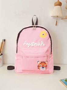 Customized Embroidered Pocket Backpack, Personalized College Backpack, Travel Backpack, Student Backpack, Laptop Bag, Custom Backpack, Casual & Fashionable - Multicolor - View 12