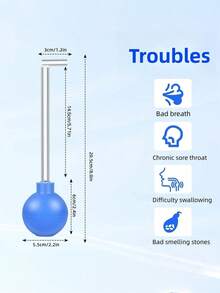 1 Set Tonsil Stone Removal Tool Kit, Includes PVC Suction Ball, Oral Hygiene Suction Ball, Cupping Device, Rubber Tip Gum Stimulator - Multicolor - View 9