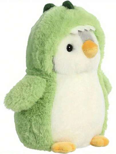 可变形企鹅、兔子、雪人、独角兽、恐龙可爱企鹅毛绒玩具，小尺寸圣诞节节日服装，儿童益智玩偶