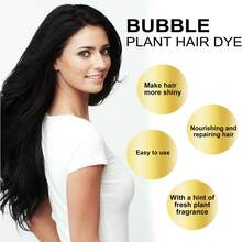 10pcs,Chestnut Brown Bubble Hair Dye, Gentle Coloring, Long-Lasting Coverage Of White Hair, Plant Bubble Lazy Person's Convenient Home Dyeing Cream - 栗棕色 - 查看 3