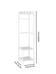 1pc Triangular Clothes Hanger With Extendable Corner Hook, Suitable For Living Room And Dorm