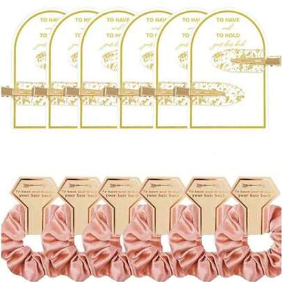 12 قطعة هدايا اقتراح وصيفة العروس، مشابك شعر وصيفة العروس، أربطة شعر وصيفة العروس، هدايا حفل عصابة العريس، هدايا حفل العروس، إكسسوارات شعر حريرية ناعمة، هدايا زفاف وصيفة العروس