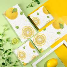 2/4 Paños de cocina con estampado de limón, paños de microfibra súper absorbentes y modernos, paños de té para cocinar y hornear, trapos de limpieza, toallas de mano, muy suaves y absorbentes, decoración de cocina, regalos para vecinos, madres, cumpleaños, inauguración de la casa para amigos, artículos esenciales de cocina, necesidades diarias