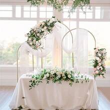 3pack Backdrop Arch Stand, Decorative Balloon Arch Stand, Easy To Assemble Gold Wedding Arch, Stable Backdrop Arch Stand For Wedding Ceremonies, Birthday Parties, Baby Showers - gold - 查看 10