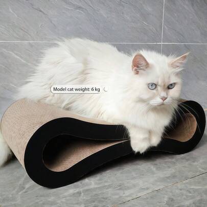 1 Piece PetCheer Ultimate Cat Scratcher Lounge Bed, Festive Style, Superior Cardboard & Sturdy Construction, Infinite Scratching Surface, Suitable For Cats, Halloween & Christmas Gift Choice