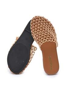 Sandal đế bằng thoải mái, khoét lỗ, hàng mới về dành cho nữ. - màu nâu - Xem 8