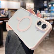 可爱粉色磁吸手机壳，兼容三星 Galaxy S25 Ultra、S25 Plus、S25，透明超薄磁吸保护套，兼容 Magsafe 磁吸系统，男女通用，可爱柔软 TPU 硅胶和透明硬塑料材质，也适用于 S24 Ultra、S23 Ultra、S22 Ultra，春季礼物 - 粉色 - 查看 5