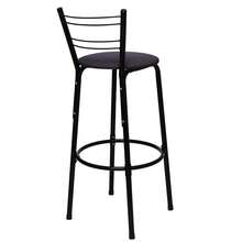 WT STORE Kit Of 2 High Stools, Black Bistro Bench, Premium Comfort, For Kitchen, Bar, Gourmet Area - 鏽棕色 - 查看 6