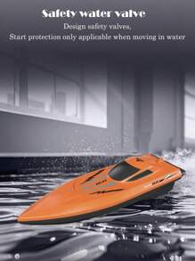 2.4G电动遥控船玩具 无线遥控器高速船模型 电动遥控船漂浮防水高速仿真电动船 水面小船模型 模拟桨遥控船