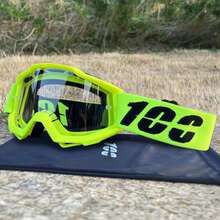 High Quality 100 Motocross Goggles ATV Protection Cycling Racing Motorcycle Glasses MTB Mask Windproof Skiing Goggles - chỉ ống kính - Xem 6