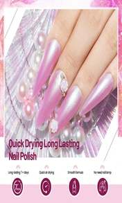 OpenLive 10ml Nude Pink Nail Polish Set 6 Colors Brown Red Purple All Seasons Neutral Color Quick Dry Nail Polish Set For Women Salon DIY Nail Art - 黑與白 - 查看 5